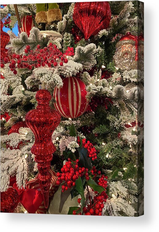 Greeting Card Acrylic Print featuring the photograph Christmas Tree by Jerry Abbott
