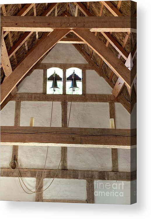  Acrylic Print featuring the photograph Church bells by Annamaria Frost