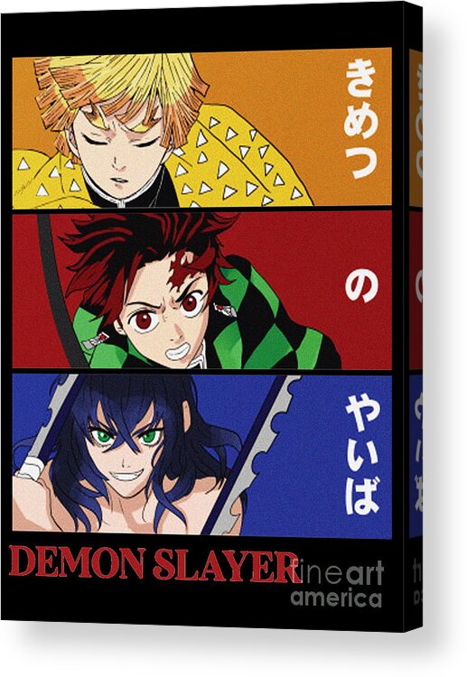 Demon Slayer Boys Anime Acrylic Print by Anime Art - Pixels