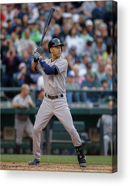 People Acrylic Print featuring the photograph Derek Jeter by Otto Greule Jr