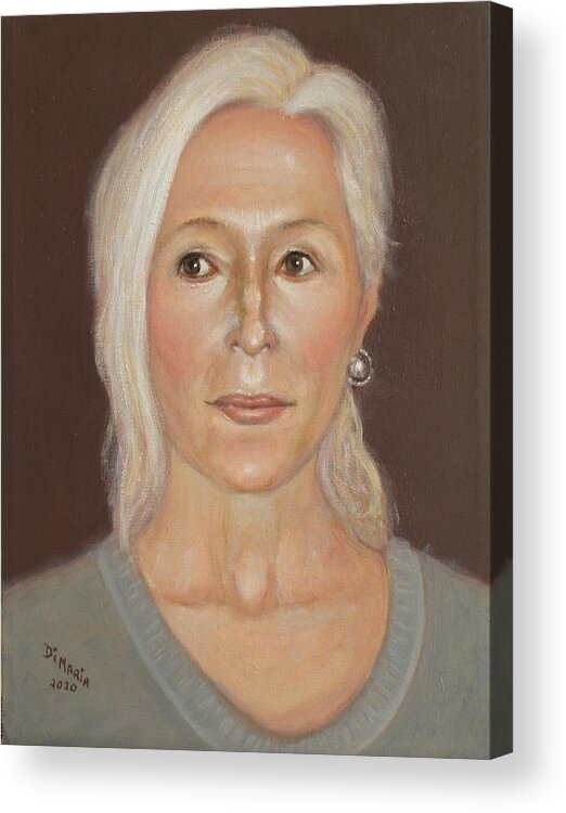 Realism Acrylic Print featuring the painting Diane by Donelli DiMaria