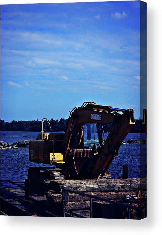 Don't Move Deere Acrylic Print featuring the photograph Don't Move Deere by Cyryn Fyrcyd