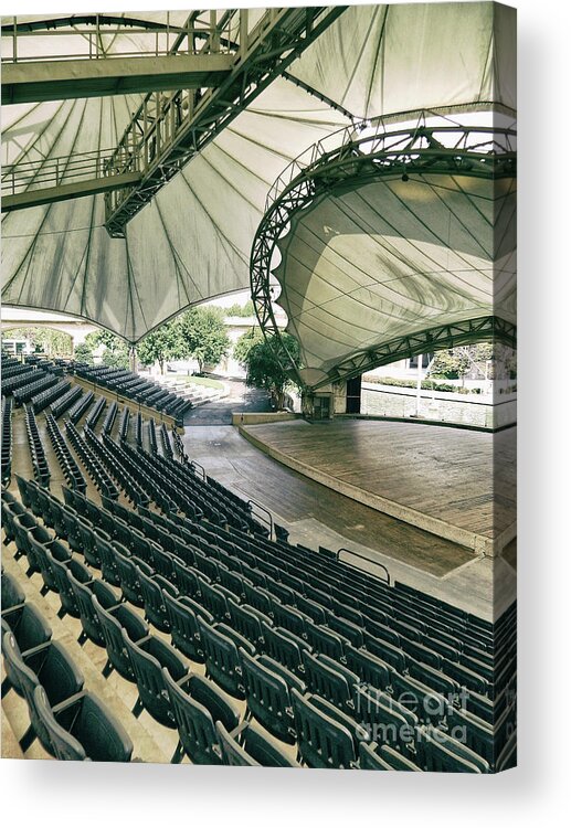 Vintage Acrylic Print featuring the photograph Empty Stage by Phil Perkins