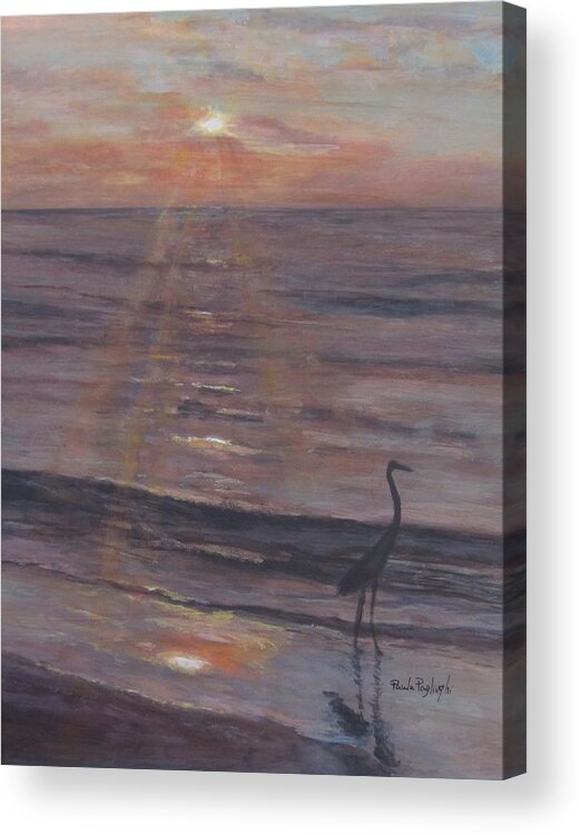 Painting Acrylic Print featuring the painting Feel The Warmth by Paula Pagliughi