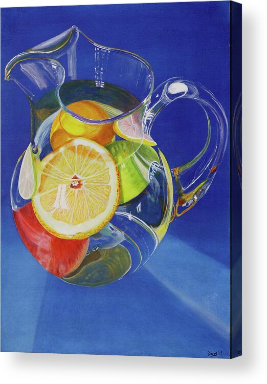 Best Seller Acrylic Print featuring the painting Fruit Pitcher by Dorsey Northrup