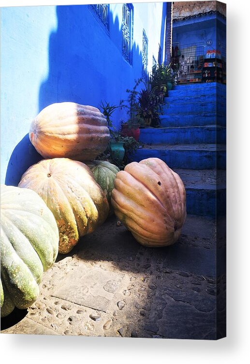 Pumpkin Acrylic Print featuring the photograph Giant pumpkins by Jarek Filipowicz