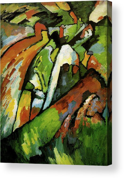 Wassily Acrylic Print featuring the painting Improvisation VII by Wassily Kandinsky