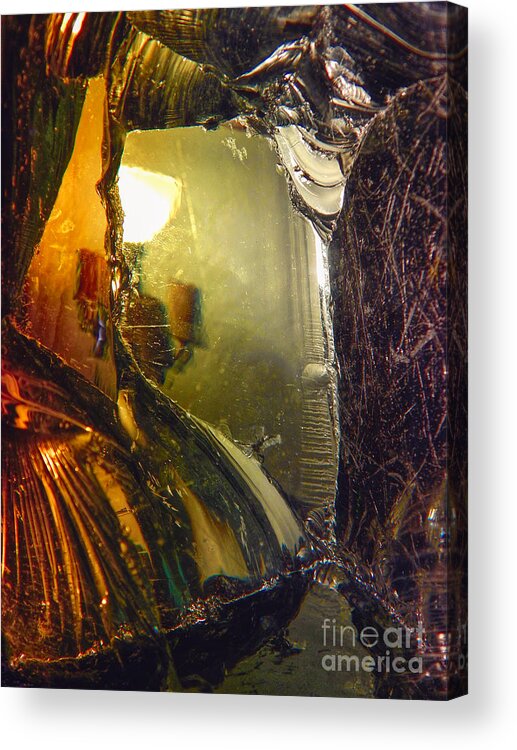 Lamp Acrylic Print featuring the photograph Lamp Through Glass by Phil Perkins