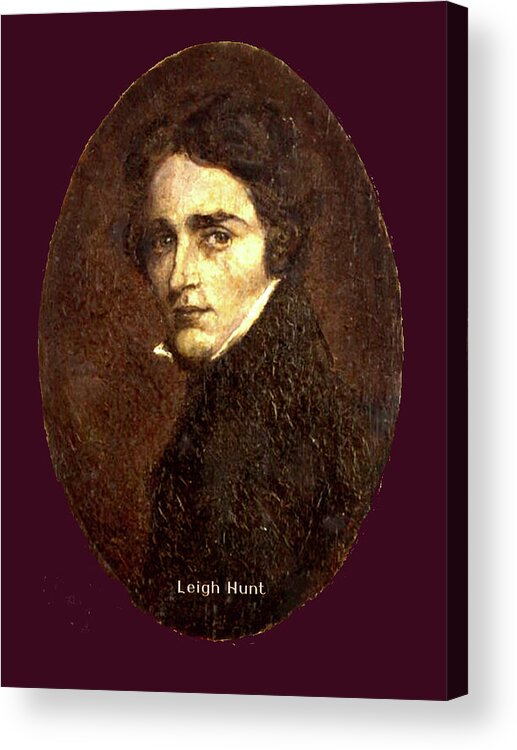 Leigh Hunter Acrylic Print featuring the digital art Leigh Hunt by Asok Mukhopadhyay