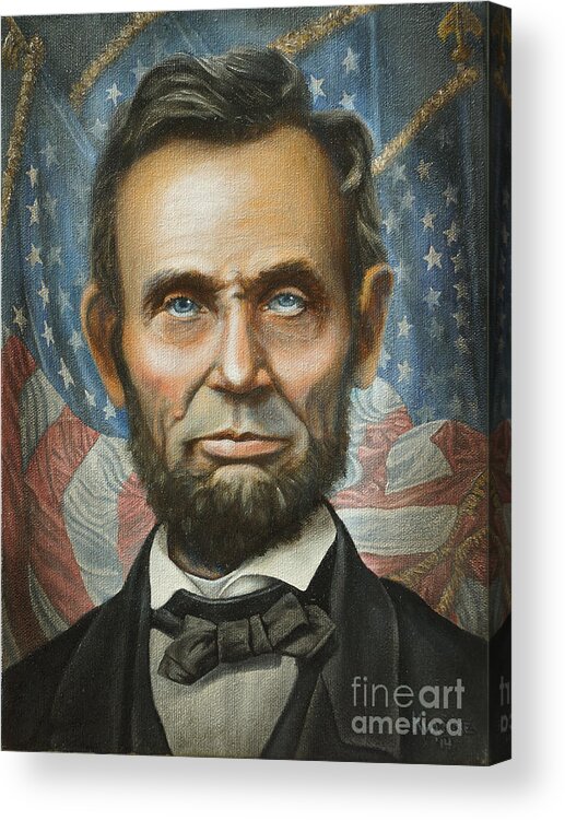 Lincoln Acrylic Print featuring the painting Lincoln by Ken Kvamme