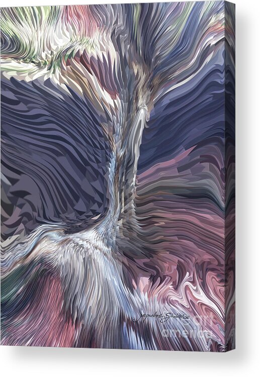 Tree Acrylic Print featuring the digital art Living Energy by Jacqueline Shuler