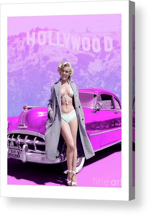 Marilyn Monroe Acrylic Print featuring the photograph Marilyn In Hollywood by Franchi Torres
