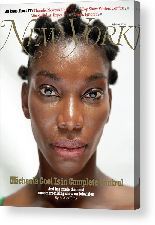 Celebrity Acrylic Print featuring the photograph Michaela Coel, TV Issue 2020 by Ruth Ossai