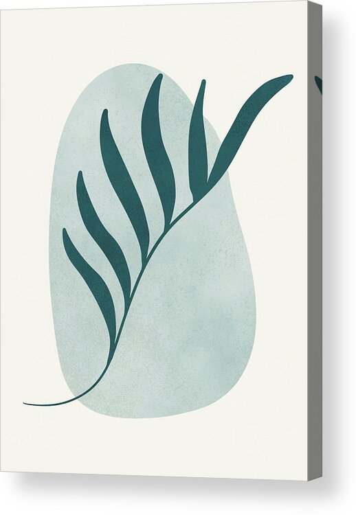 Botanical Acrylic Print featuring the painting Modern Palm I by Ink Well