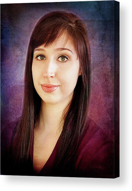 Taylor Love Acrylic Print featuring the photograph Mona Lisa Smile by Jill Love
