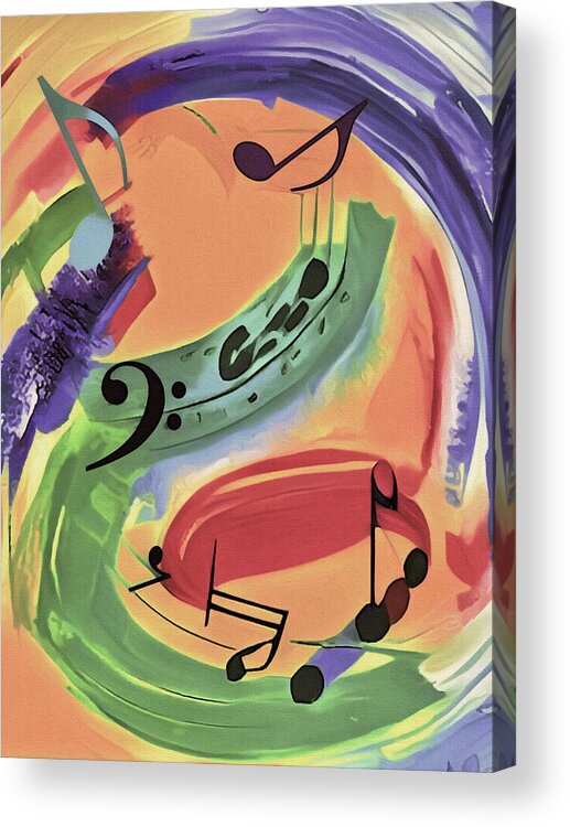  Acrylic Print featuring the digital art Musical Memories by Michelle Hoffmann