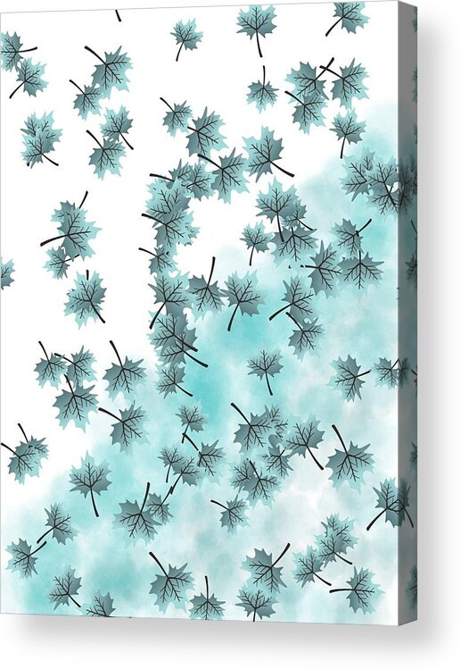 Leaves Acrylic Print featuring the digital art Pattern by Faa shie