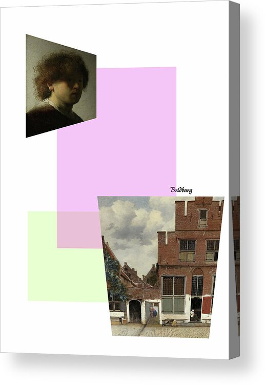 Johannes Vermeer Acrylic Print featuring the digital art Recent 1 by David Bridburg