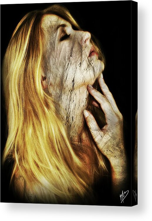 Woman Acrylic Print featuring the digital art Ryan 3 by Mark Baranowski