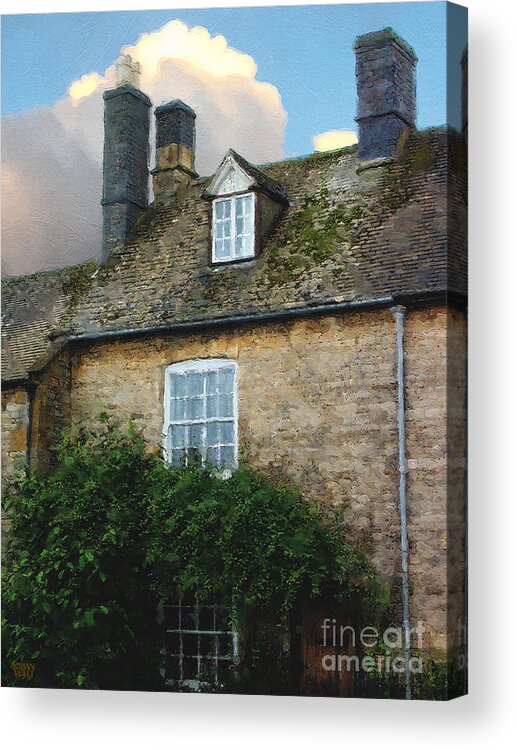 Stow-in-the-wold Acrylic Print featuring the photograph Stow Chimneys by Brian Watt
