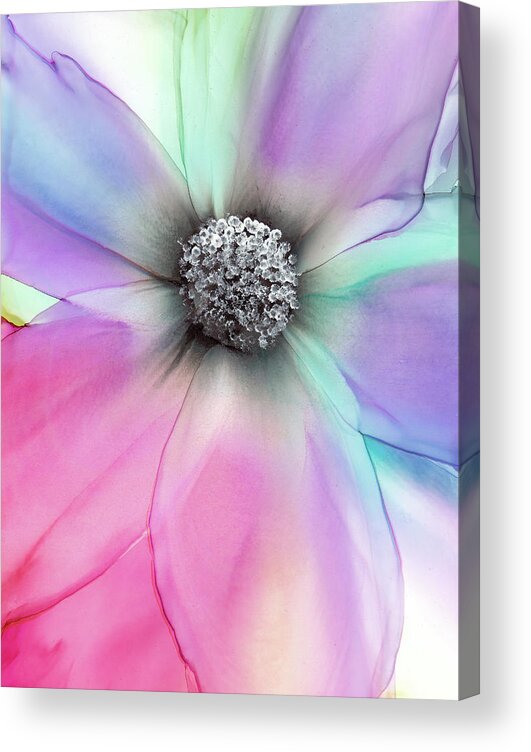 Flower Acrylic Print featuring the painting Tender by Kimberly Deene Langlois