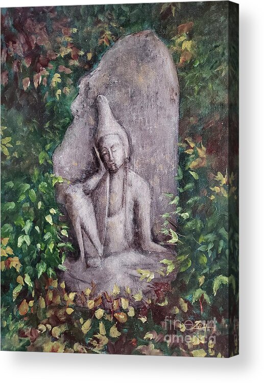 Angel Of Kyushu Acrylic Print featuring the painting The Angel of Kyushu by Zan Savage