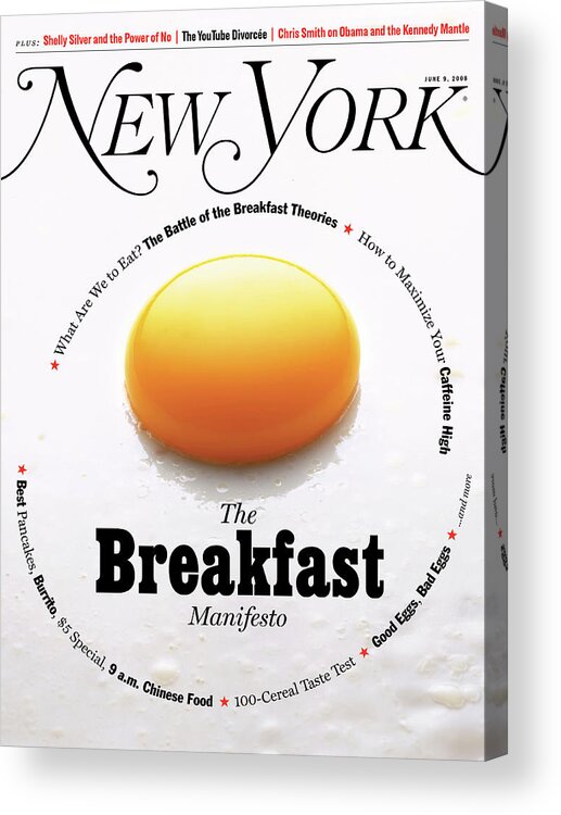 Food Acrylic Print featuring the photograph The Breakfast Manifesto by Mitchell Feinberg