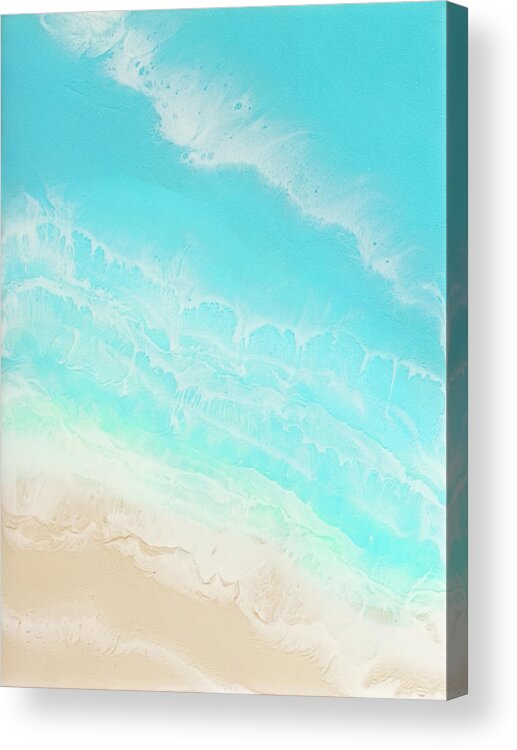 Beach Acrylic Print featuring the painting The Cove II by Tamara Nelson