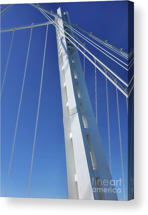 Baybridge Acrylic Print featuring the photograph The New Oakland Side of the San Francisco Oakland Bay Bridge 20220514_162421 by Wingsdomain Art and Photography