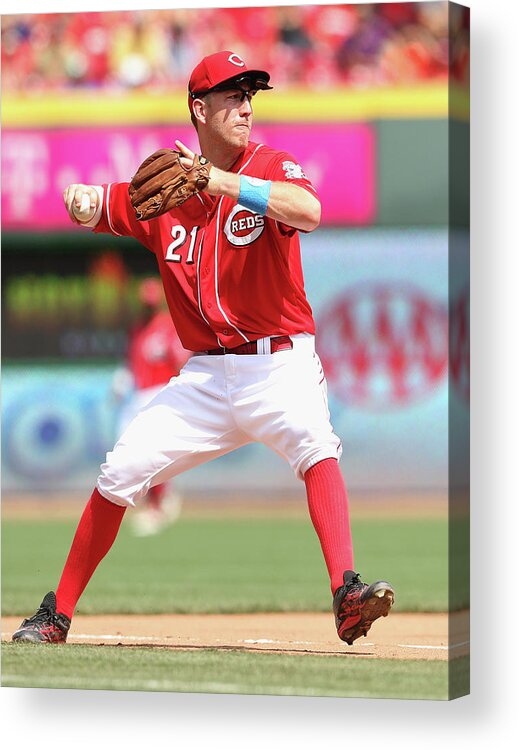 Great American Ball Park Acrylic Print featuring the photograph Todd Frazier by Andy Lyons