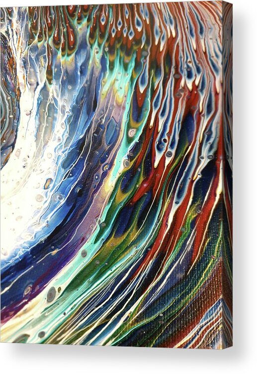 Travel Acrylic Print featuring the painting Travel Through Time 2 by Themayart