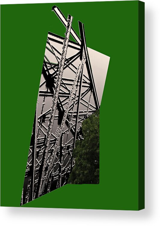 Bridge Acrylic Print featuring the digital art Unraveling by Tristan Armstrong