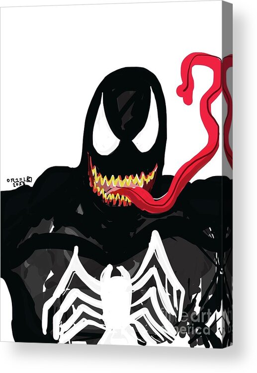  Acrylic Print featuring the painting Venom by Oriel Ceballos
