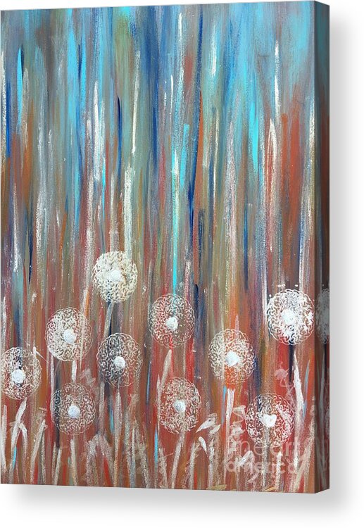 Colors Acrylic Print featuring the painting Whimsy Red by Debora Sanders