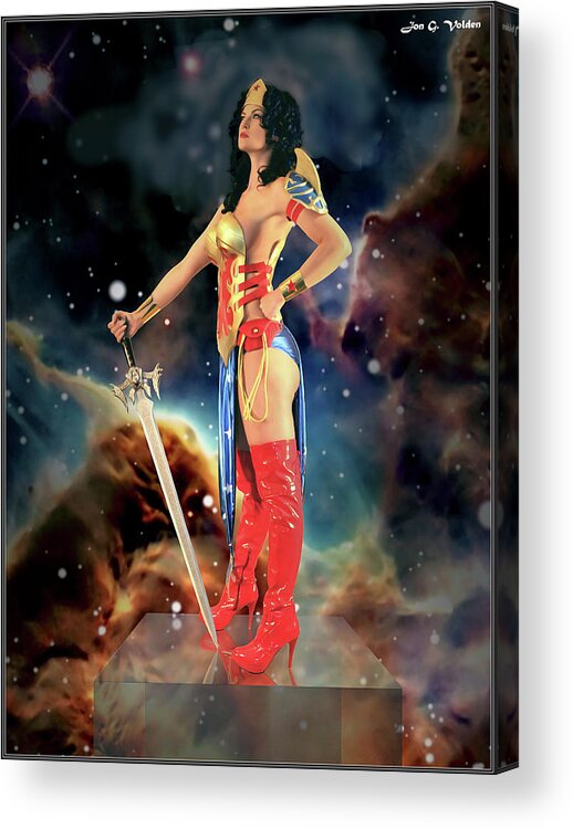 Wonder Acrylic Print featuring the photograph Wonder Woman Cosmos by Jon Volden