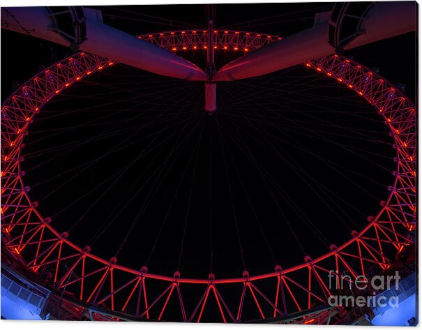 London Eye Acrylic Print featuring the photograph Abstract eye by Steev Stamford