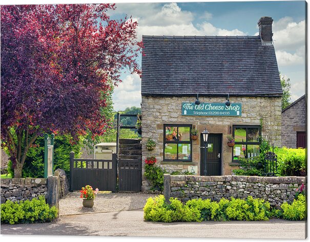 Hartington Acrylic Print featuring the photograph The Old Cheese Shop by Steev Stamford