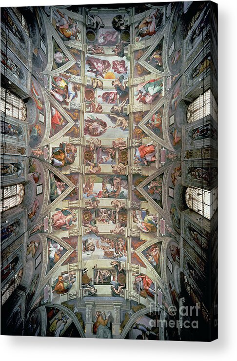 Sistine Chapel Ceiling Acrylic Print