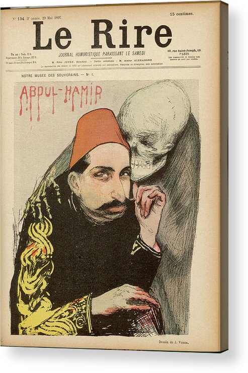 Abdul Hamid Ii Ottoman Sultan Acrylic Print - 