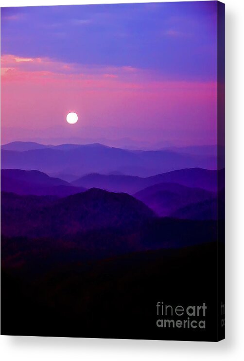 Sunrise Acrylic Print featuring the photograph Blue Ridge Sunrise #1 by Thomas R Fletcher