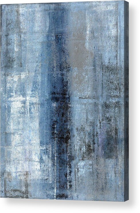 Grey Acrylic Print featuring the painting Number One by CarolLynn Tice