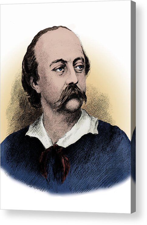 Literature Acrylic Print featuring the photograph Gustave Flaubert, French Author #1 by Science Source