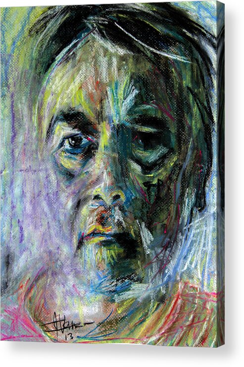 Portrait Painting Acrylic Print featuring the painting Magi Batet - Artist #1 by Jim Vance