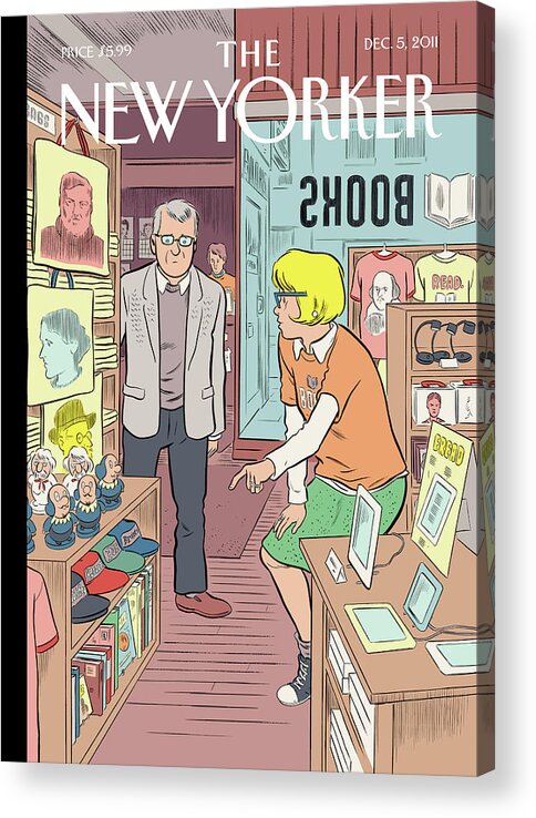 Black Friday Acrylic Print featuring the painting Black Friday by Daniel Clowes