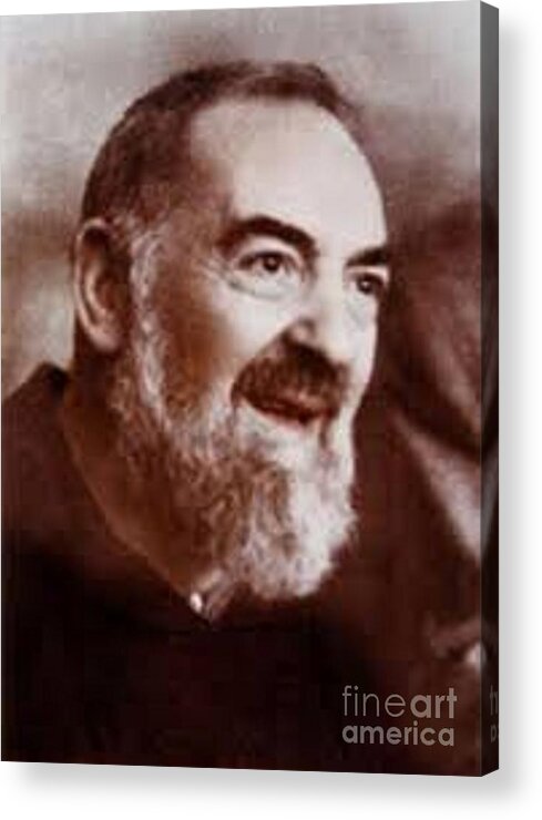 Prayer Acrylic Print featuring the photograph Padre Pio #18 by Archangelus Gallery