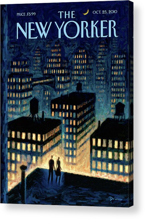 Twilight Acrylic Print featuring the painting Twilight by Eric Drooker