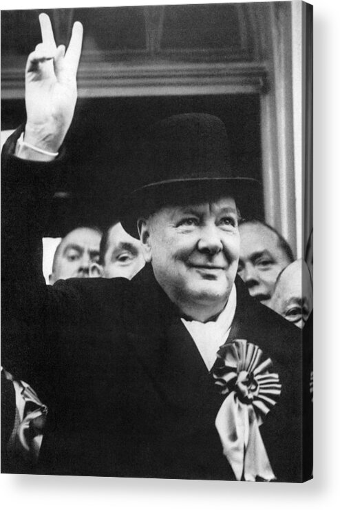 1940s Acrylic Print featuring the photograph Winston Churchill #7 by Granger