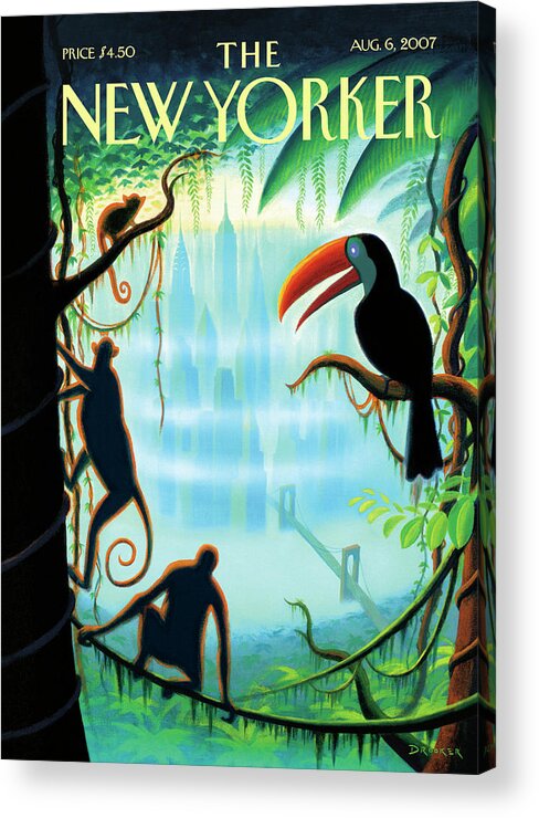 124186 Acrylic Print featuring the painting Urban Jungle by Eric Drooker