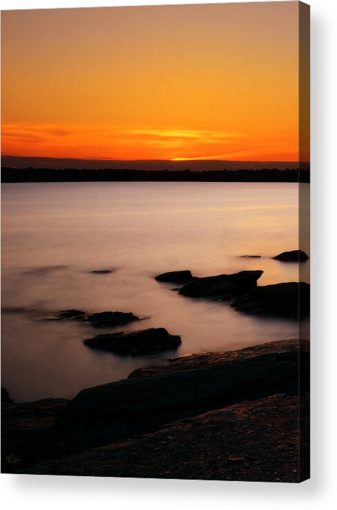 Rhode Island Acrylic Print featuring the photograph A Day's End by Lourry Legarde