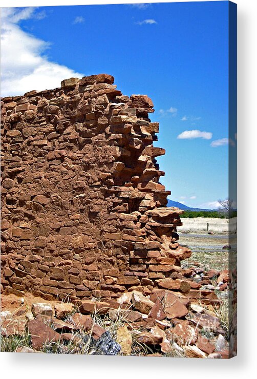 Ruins Acrylic Print featuring the photograph Abo Blue Sky by Birgit Seeger-Brooks